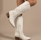Isabelle | Women's Embroidered Cowboy Boots Pointed Toe Low Cut